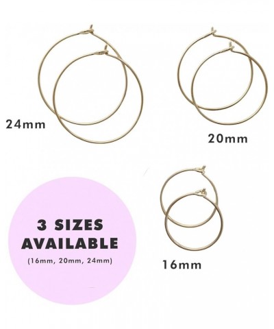 Everyday Hoops in Gold, Rose Gold, or Silver | Minimalist, Delicate Jewelry Medium Rose Gold $11.14 Earrings