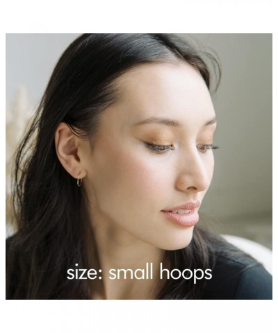 Everyday Hoops in Gold, Rose Gold, or Silver | Minimalist, Delicate Jewelry Medium Rose Gold $11.14 Earrings