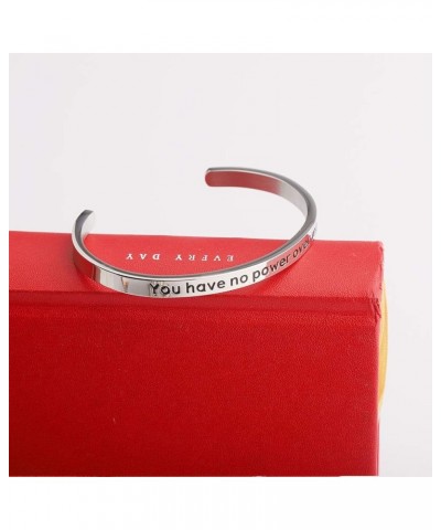 You Have No Power Over Me Inspirational Cuff Bangle Bracelets for Women Movie Gift No Power Over $10.14 Bracelets