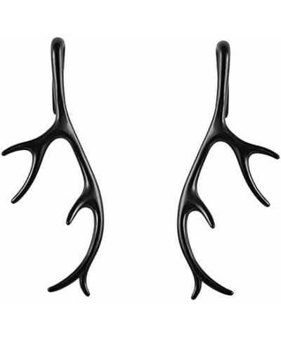 Antler Hanging Ear Plugs - Pair of Stainless Steel Gauge Tapers - 2 Gauge (6mm) $17.82 Body Jewelry