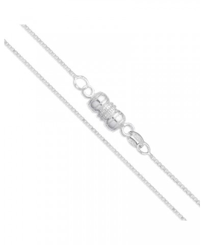 CHOOSE YOUR CLASP Sterling Silver 0.8mm Box Chain Necklace 15.0 Inches Magnetic Clasp $12.48 Necklaces