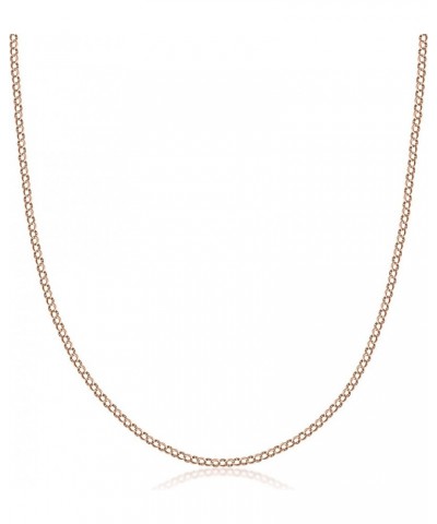 10K Yellow Gold 2.0MM Round Rolo Link Chain Necklace - Made in Italy 18 Rose $58.27 Others