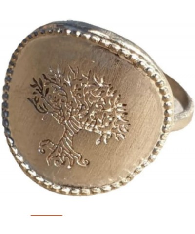 HUKQBUNX 18K gold tree of life creative fashion women personality fresh tree shape men and women universal ring size 6-10 $10...