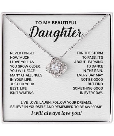 To My Daughter Necklaces From Mom, Daughter Necklace From Dad, Gifts For Daughters From Mothers, Father Daughter Gifts From M...