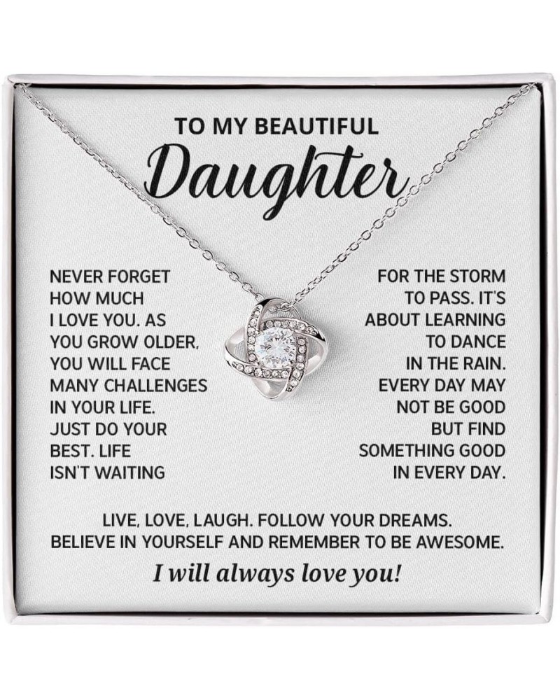 To My Daughter Necklaces From Mom, Daughter Necklace From Dad, Gifts For Daughters From Mothers, Father Daughter Gifts From M...