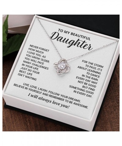 To My Daughter Necklaces From Mom, Daughter Necklace From Dad, Gifts For Daughters From Mothers, Father Daughter Gifts From M...