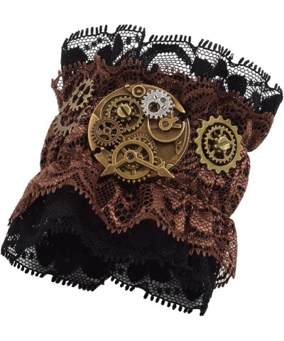 Steampunk Lace Cuff Bracelet Brown 2(1pc) $7.50 Bracelets