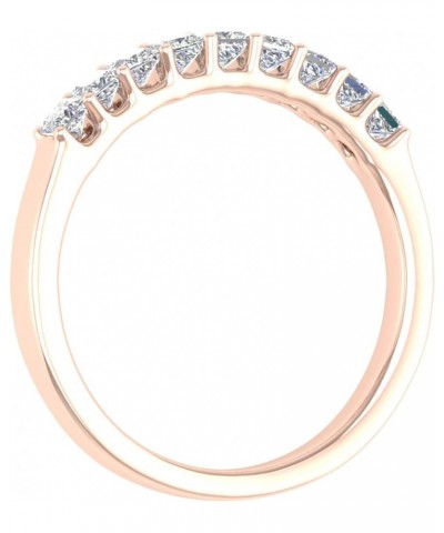 1/2 Carat Princess Cut Diamond Wedding Band Ring in 14K Gold (I1-I2 Clarity) Rose Gold $150.15 Bracelets