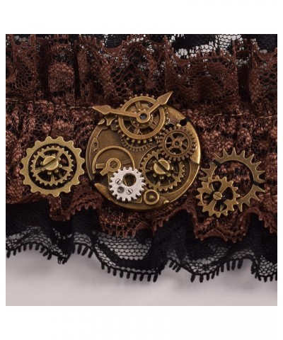 Steampunk Lace Cuff Bracelet Brown 2(1pc) $7.50 Bracelets