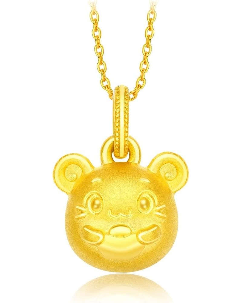 999 Pure 24K Gold Chinese Zodiac Rounded Face Pendant Rat $94.30 Pendants