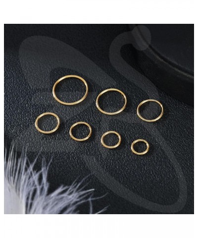 2Pcs ASTM F136 Titanium 6/7/8/9/10/12/14mm Cartilage Tragus Helix Earring Hoop 20G 18G 16G Lip Rings Hinged Nose Rings Septum...