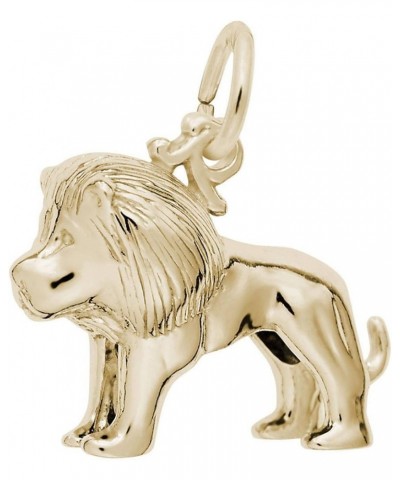 Rembrandt Small Lion Charm 10K Yellow Gold $18.00 Bracelets