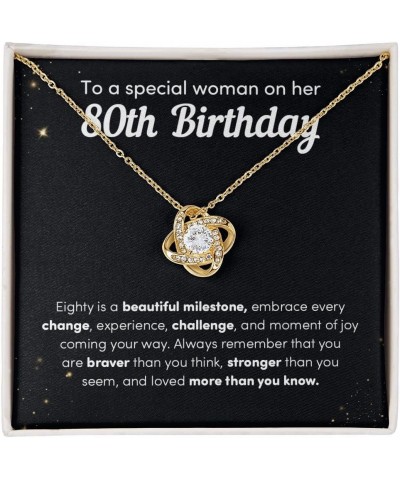 To A Special Woman On Her 80th Birthday Necklace, Eighty Is A Beautiful Milestone, Birthday Gifts for Her, 80 Years Old Jewel...