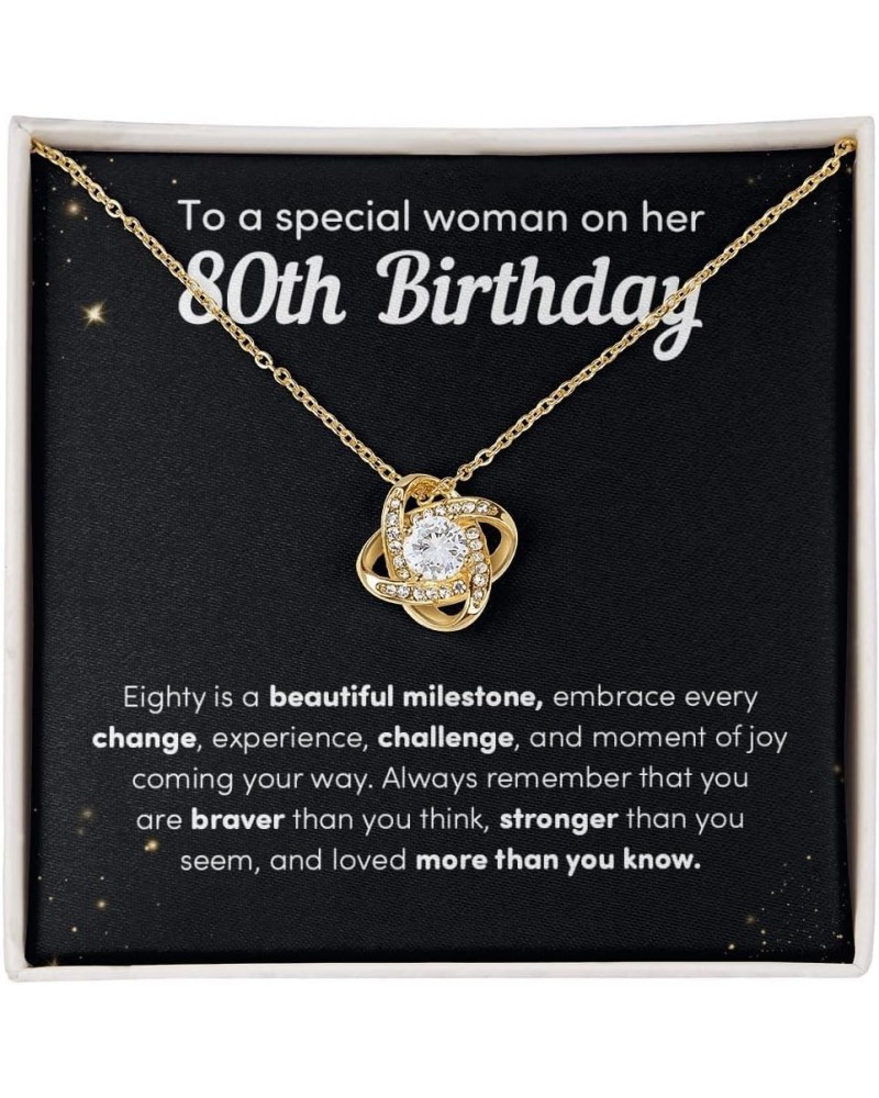 To A Special Woman On Her 80th Birthday Necklace, Eighty Is A Beautiful Milestone, Birthday Gifts for Her, 80 Years Old Jewel...