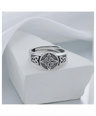 Witch Knot Ring 925 Sterling Silver Black Magic Ritual Adjustable Rings Witch's Star Magic Knot Jewelry Gifts for Women Girl ...