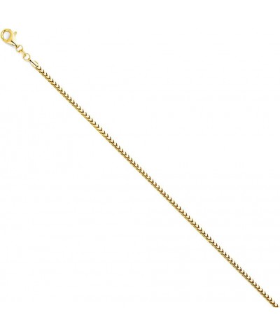 14K Solid Gold Round Franco Chains (Select Options) 22 Inches Yellow Gold $766.92 Necklaces