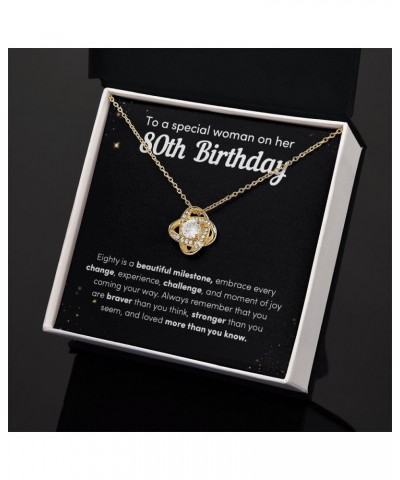 To A Special Woman On Her 80th Birthday Necklace, Eighty Is A Beautiful Milestone, Birthday Gifts for Her, 80 Years Old Jewel...