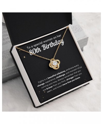 To A Special Woman On Her 80th Birthday Necklace, Eighty Is A Beautiful Milestone, Birthday Gifts for Her, 80 Years Old Jewel...