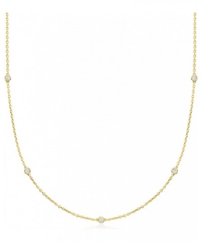 0.33 ct. t.w. Lab-Grown Diamond Station Necklace in 18kt Gold Over Sterling 20.0 Inches $83.64 Necklaces