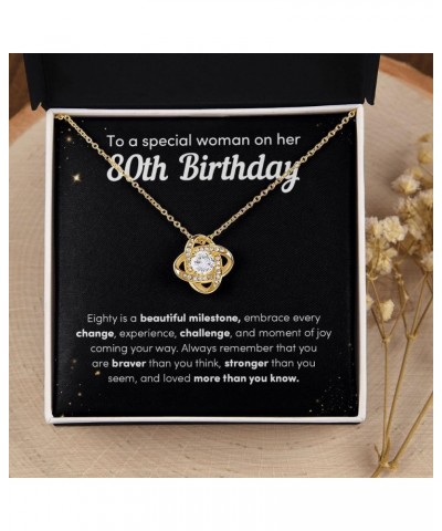 To A Special Woman On Her 80th Birthday Necklace, Eighty Is A Beautiful Milestone, Birthday Gifts for Her, 80 Years Old Jewel...