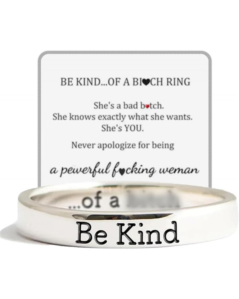 Be Kind of a Ring, Be Kind Ring, Stainless Steel Band Ring,Sisters Friends Motivational Personalized Gift, Friendship Jewelry...