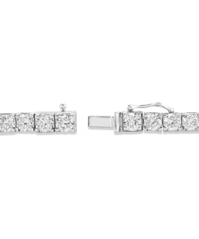 14K White Gold Lab Grown Diamond Tennis Bracelet (5-10 cttw, E-F Color, VS1 Clarity) 7.5 Inches 10.0 carats $1.00 Bracelets