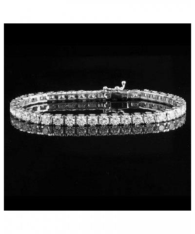 14K White Gold Lab Grown Diamond Tennis Bracelet (5-10 cttw, E-F Color, VS1 Clarity) 7.5 Inches 10.0 carats $1.00 Bracelets