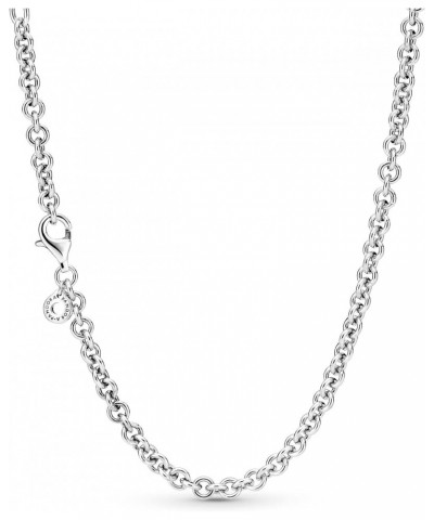 Jewelry Thick Cable Chain Necklace for Women - Sterling Silver - 17.7 $40.95 Necklaces