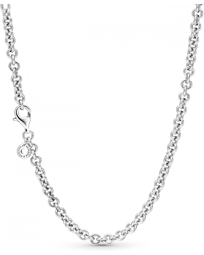 Jewelry Thick Cable Chain Necklace for Women - Sterling Silver - 17.7 $40.95 Necklaces