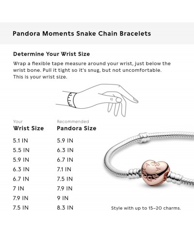 Heart Clasp Snake Chain Silver for Women 6.2 Inches ROSE 7.4 Inches $24.99 Necklaces