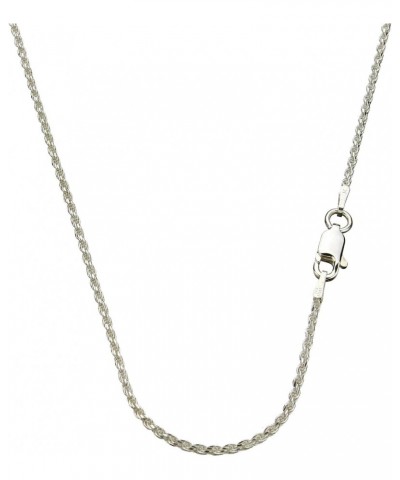 Sterling Silver 1.5mm Diamond-Cut Rope Nickel Free Chain Necklace Italy, 24 $11.87 Necklaces