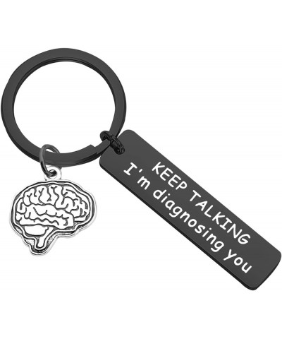 Psychotherapist Gift School Psychologist Gift Psychological Counselor Gift Psychology Graduation Gift Keep Talking Black $9.4...