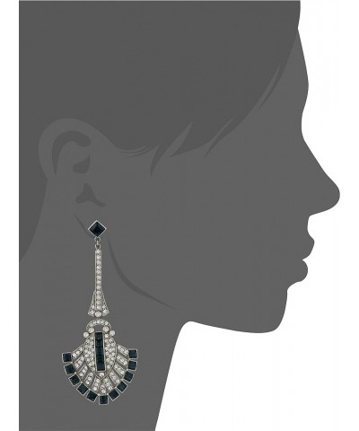 Eclipse Collection Shooting Star Swarovski Crystal Modern Jewelry for Woman Sapphire/Clear $44.76 Earrings