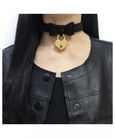 Bell Necklace Choker Bow Collar Cat Kitty Velvet Necklace with Black Succuba Gift Box (Pink) J $8.93 Necklaces