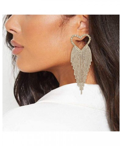 Austrian Crystal Chandelier Tassel Earrings Linear Drop Dangle Earrings Christmas Tree Earrings for Women Wedding Bridal Part...