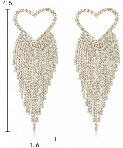 Austrian Crystal Chandelier Tassel Earrings Linear Drop Dangle Earrings Christmas Tree Earrings for Women Wedding Bridal Part...