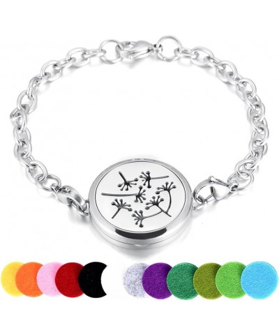 Aromatherapy Essential Oil Perfume Stainless Steel Bangle Bracelet MJB0243 $9.42 Necklaces