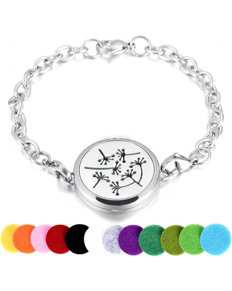 Aromatherapy Essential Oil Perfume Stainless Steel Bangle Bracelet MJB0243 $9.42 Necklaces