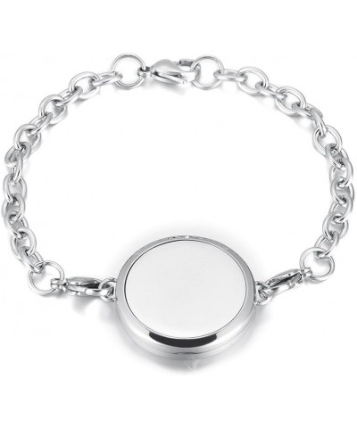 Aromatherapy Essential Oil Perfume Stainless Steel Bangle Bracelet MJB0243 $9.42 Necklaces