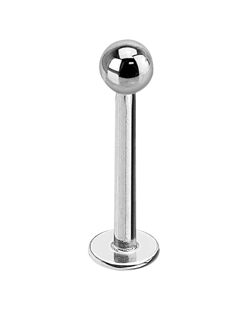 Internally Threaded Grade 23 Solid Titanium Labret/Monroe Stud T: 14GA (1.6mm), L: 5/16" (8mm), Ball Size: 3mm $11.01 Body Je...