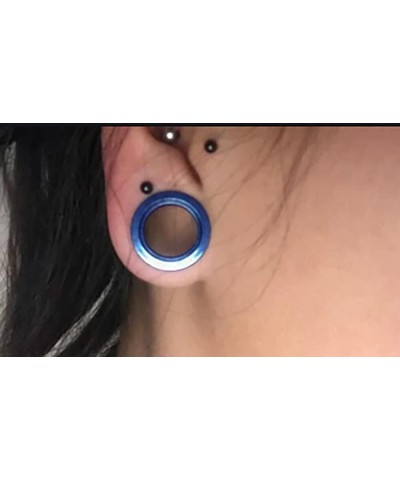 Blue Anodized 316L Surgical Steel Ear Flesh Tunnel - Sold by Piece 26.0 Millimeters $11.03 Body Jewelry