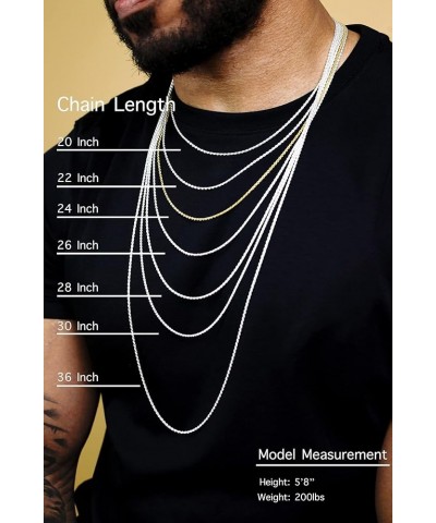 Stainless Steel Rope Chain CHOOSE WIDTH/LENGTH New Solid Cord Necklace 2.2mm Length 18 Inches $8.49 Necklaces