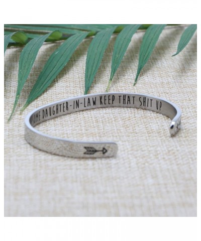 Bracelets for Women Funny Inspirational Gifts for Her Sister to Sister Jewelry Mantra Cuff Bangle You are an awesome daughter...