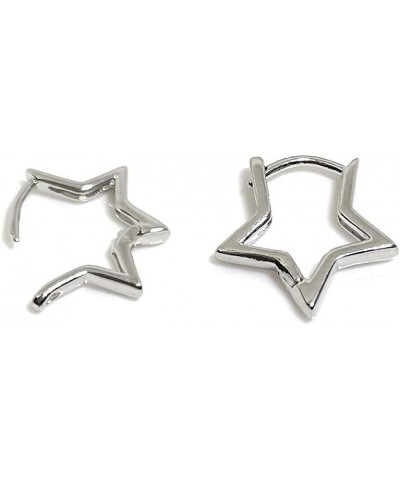 Hypoallergenic Small Star Huggie Earrings for Women 18K Gold/Platinum Plated Cute Girls' Studs Star Small Hoop Earrings for W...