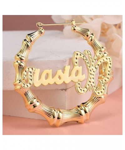 Double Plate Personalized Name Necklace with Heart Two Tone 18K Gold-Plated Custom Heart Necklace for Women Teen Girls Jewelr...