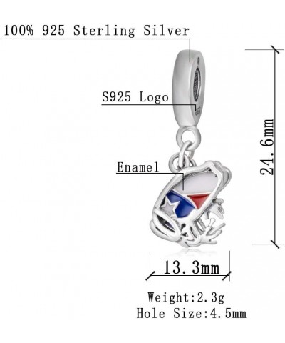 Puerto Rico Map Flag Charm, Frog Pendant Charm,Animal Enamel Charm 925 Sterling Silver Fit European Bracelet&Necklace $11.17 ...