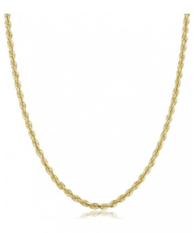 SOLID 14k Yellow Gold 3.1 mm Rope Chain Necklace for Men and Women 24.0 Inches $804.45 Necklaces