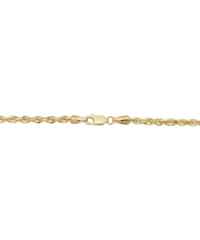 SOLID 14k Yellow Gold 3.1 mm Rope Chain Necklace for Men and Women 24.0 Inches $804.45 Necklaces