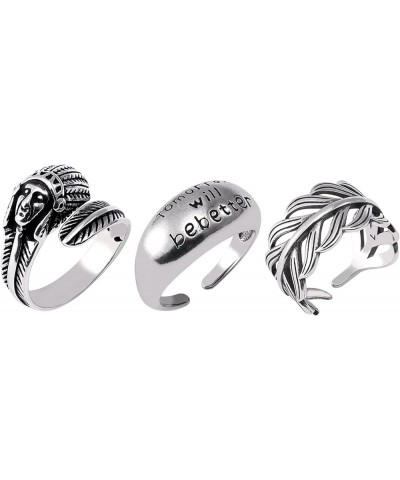 Vintage Silver Plated Knuckle Rings Set Fashion Adjustable Open Circle Finger Toe For Women Girls K $15.18 Rings