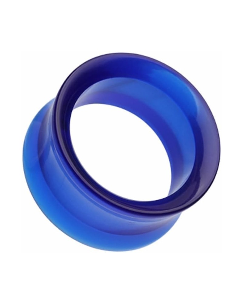 Basic Acrylic Double Flared Ear Gauge WildKlass Tunnel Plug (Sold as Pairs) 7/16" (11mm) Blue $9.68 Body Jewelry